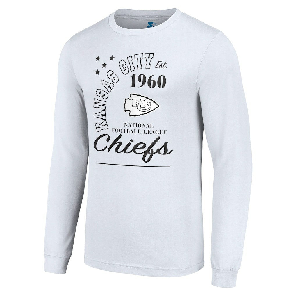 Kansas City Chiefs Starter Arch City Long Sleeve T-Shirt - White - NFL