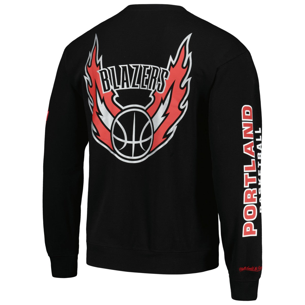 Mitchell & Ness Portland Trail Blazers Hardwood Classics There and Back Pullover Sweatshirt Black