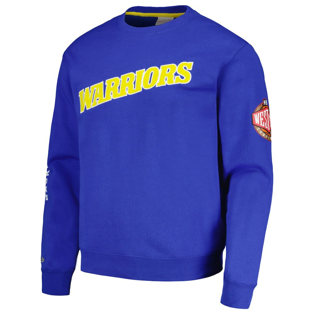 Mitchell & Ness Golden State Warriors Hardwood Classics There and Back Pullover Sweatshirt Royal