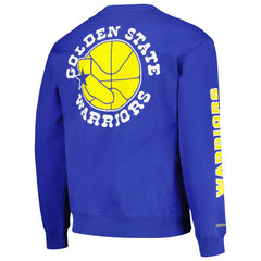 Mitchell & Ness Golden State Warriors Hardwood Classics There and Back Pullover Sweatshirt Royal
