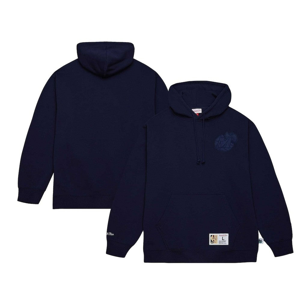 Mitchell & Ness Dallas Mavericks Hardwood Classics Tonal Pullover Hoodie Navy