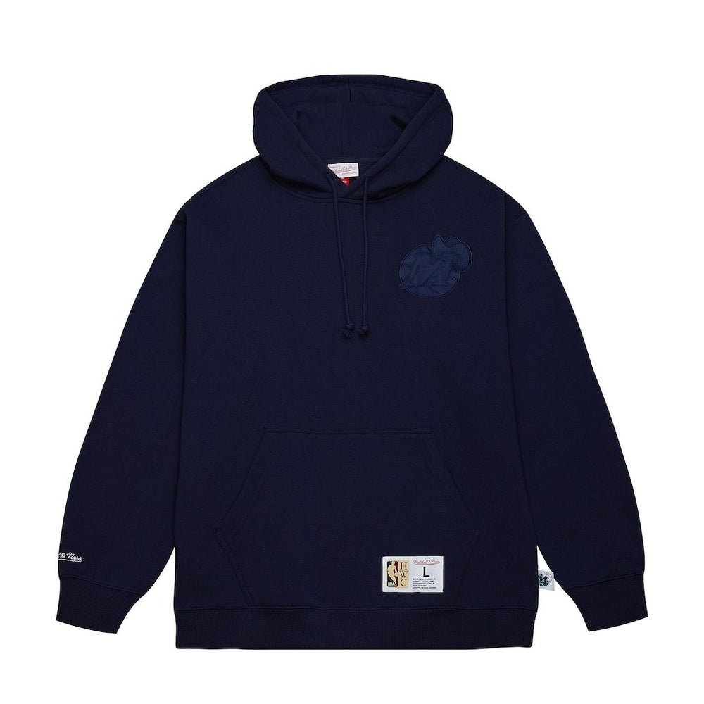 Mitchell & Ness Dallas Mavericks Hardwood Classics Tonal Pullover Hoodie Navy