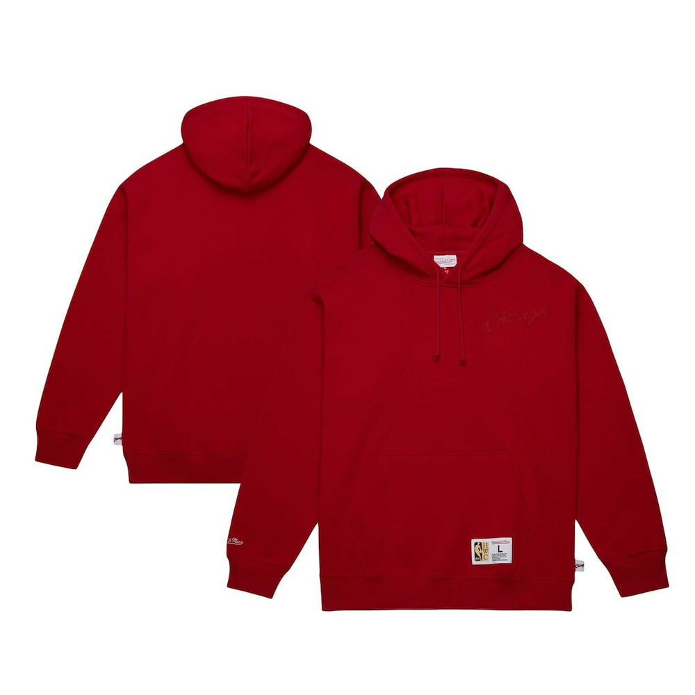 Mitchell & Ness Chicago Bulls Hardwood Classics Tonal Pullover Hoodie Red