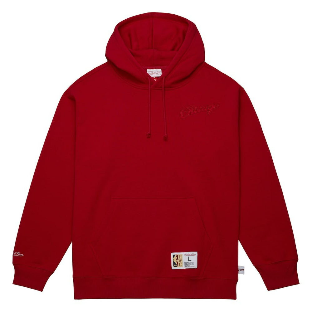 Mitchell & Ness Chicago Bulls Hardwood Classics Tonal Pullover Hoodie Red