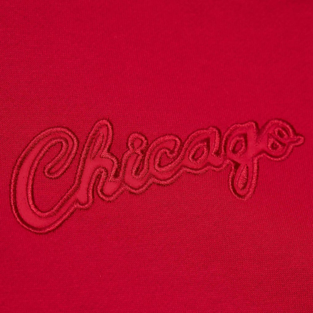 Mitchell & Ness Chicago Bulls Hardwood Classics Tonal Pullover Hoodie Red