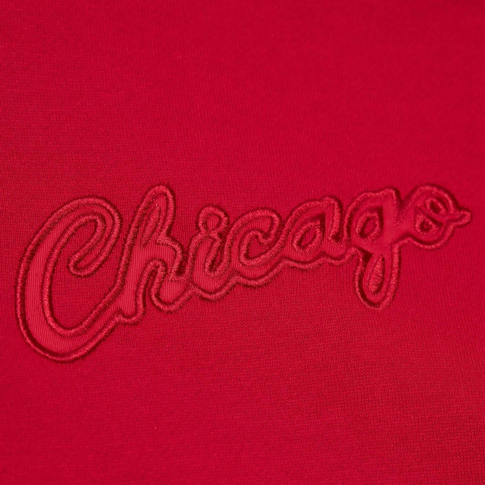 Mitchell & Ness Chicago Bulls Hardwood Classics Tonal Pullover Hoodie Red