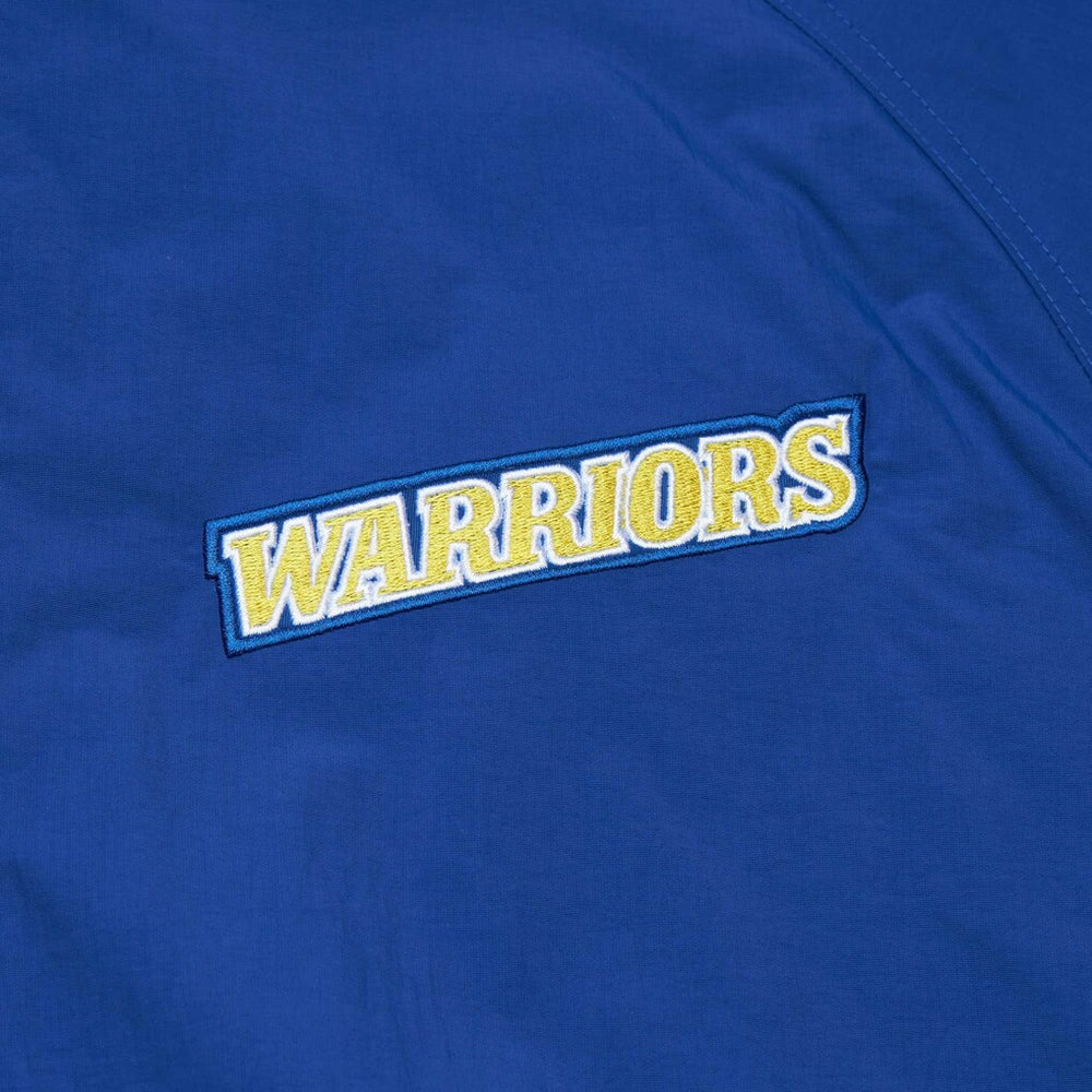 Mitchell & Ness Golden State Warriors Hardwood Classics Retro Quilted Raglan Full-Zip Hoodie Royal