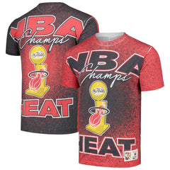 Mitchell & Ness Miami Heat Hardwood Classics 2006 NBA Champions Champ City T-Shirt Red
