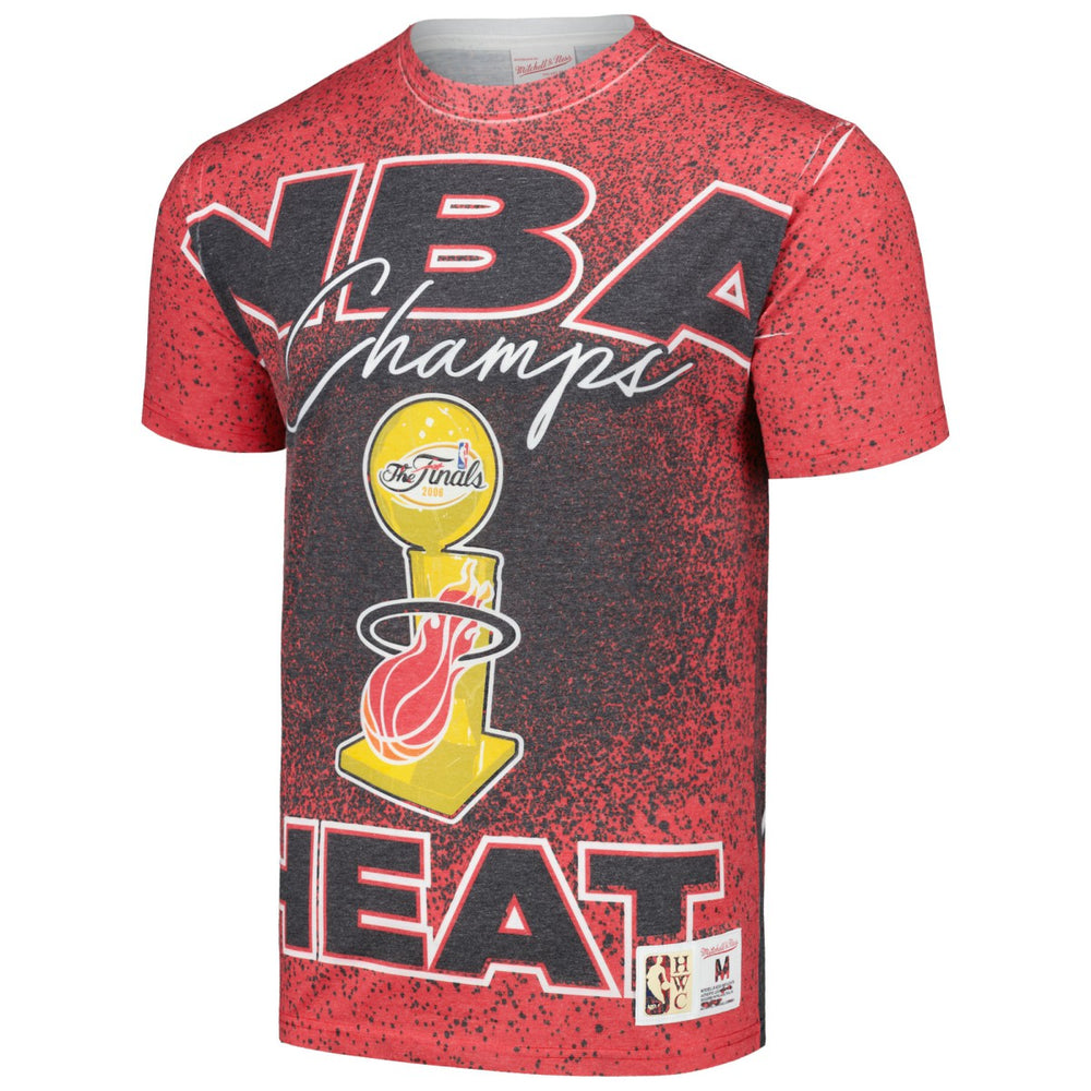 Mitchell & Ness Miami Heat Hardwood Classics 2006 NBA Champions Champ City T-Shirt Red