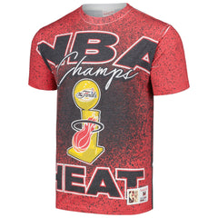Mitchell & Ness Miami Heat Hardwood Classics 2006 NBA Champions Champ City T-Shirt Red