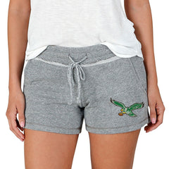 Philadelphia Eagles Concepts Sport Women's Mainstream Terry Lounge Shorts - Gray - NFL