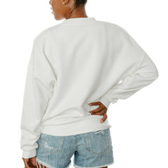 San Francisco 49ers Gameday Couture Women's Oversized Take A Holiday Pullover Sweatshirt - White - NFL
