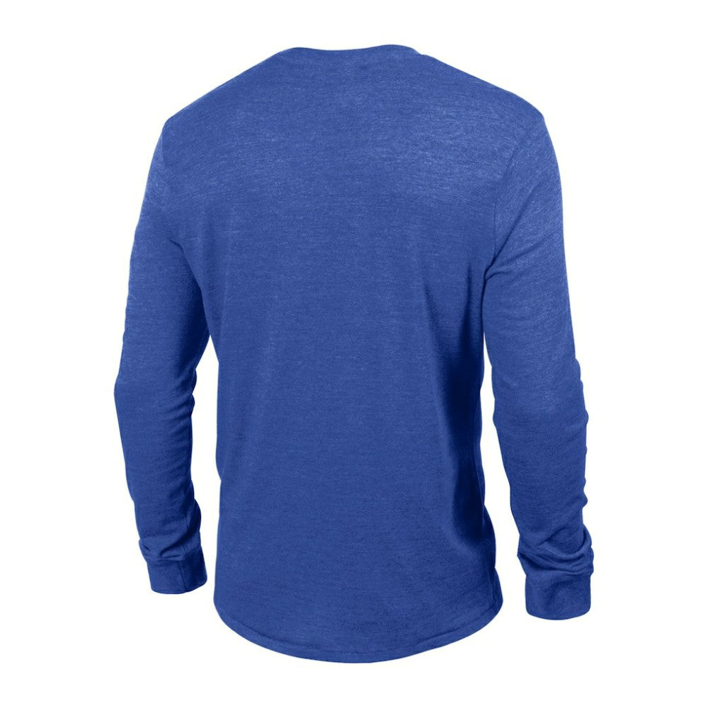 St. Louis Blues Champion Multi-Logo Tri-Blend Long Sleeve T-Shirt - Heather Blue | NHL Clearance