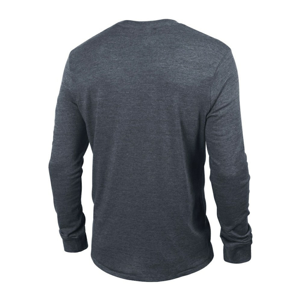 Seattle Kraken Champion Multi-Logo Tri-Blend Long Sleeve T-Shirt - Heather Navy | NHL Clearance