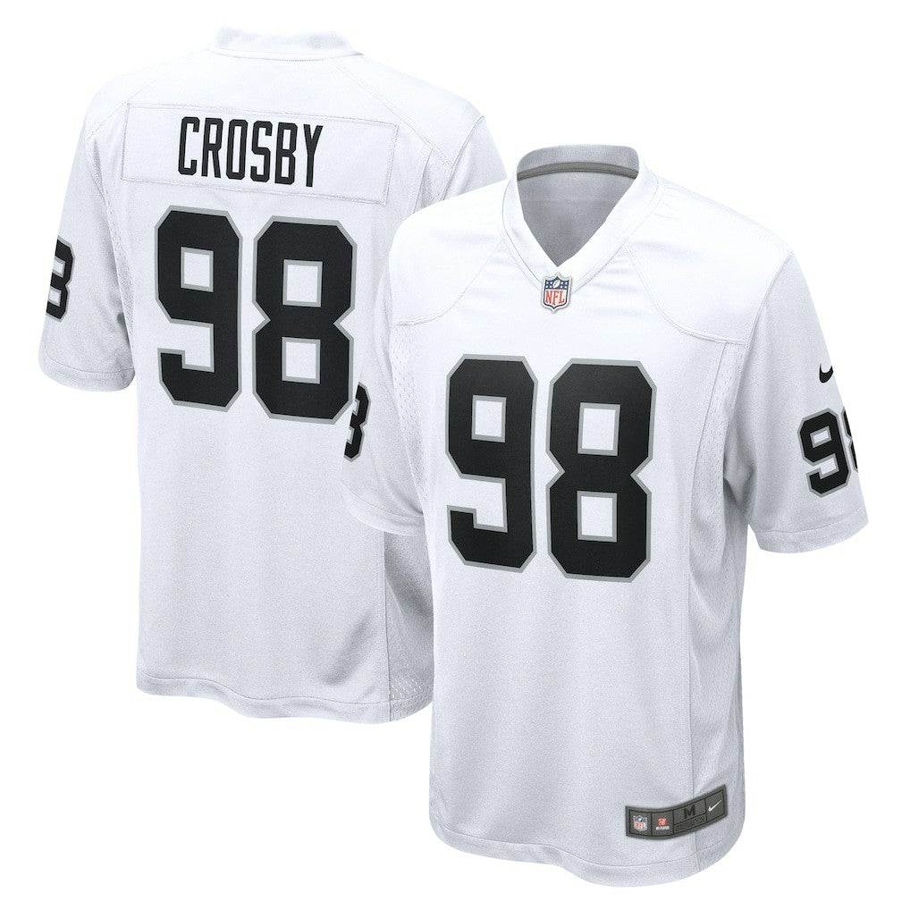 Maxx Crosby Las Vegas Raiders Game Jersey - White - Nike