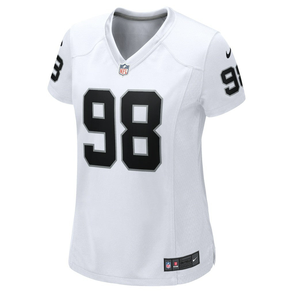 Maxx Crosby Las Vegas Raiders Women's Game Jersey - White - Nike