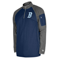 Boston Red Sox New Era Father's Day Raglan Quarter-Zip Top Sale