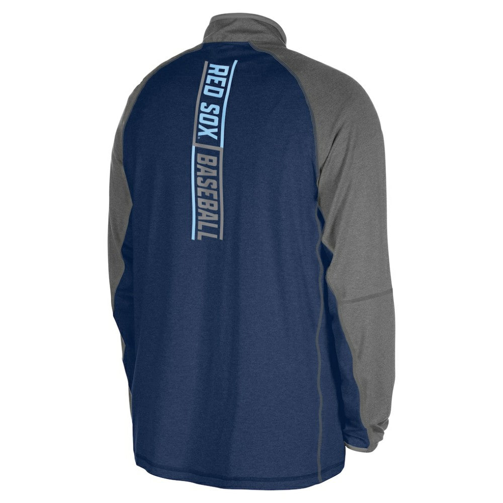 Boston Red Sox New Era Father's Day Raglan Quarter-Zip Top Sale