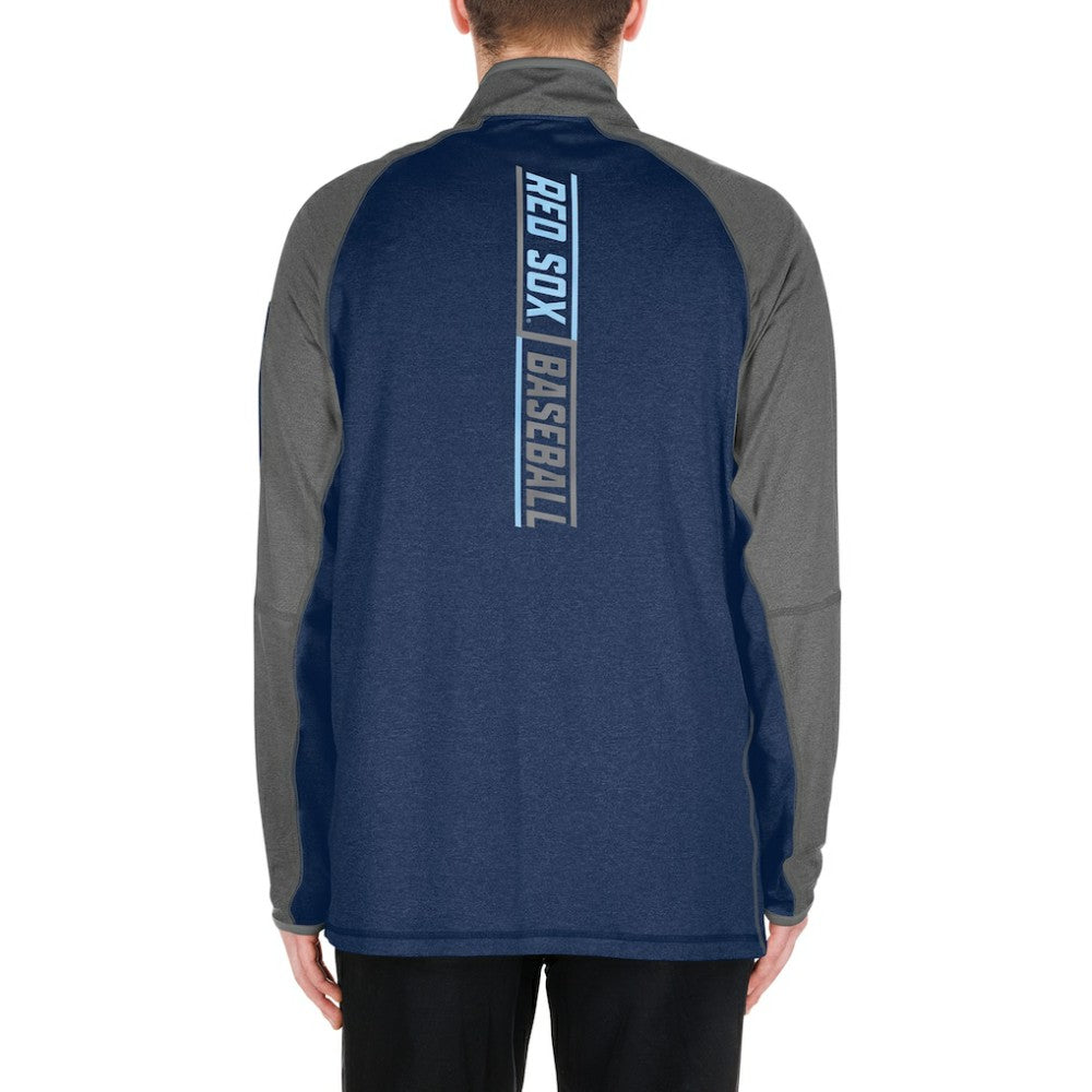 Boston Red Sox New Era Father's Day Raglan Quarter-Zip Top Sale