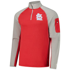 St. Louis Cardinals New Era Father's Day Raglan Quarter-Zip Top Online