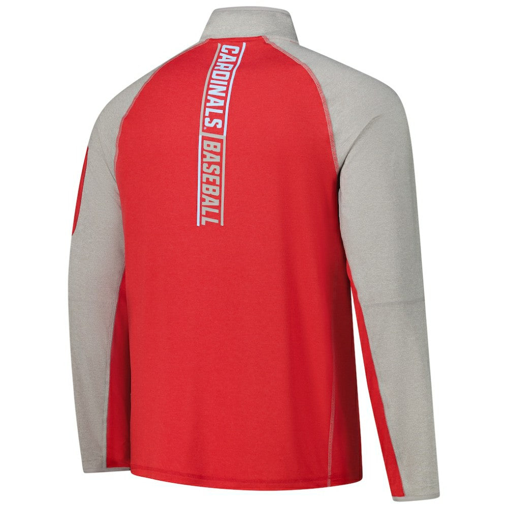 St. Louis Cardinals New Era Father's Day Raglan Quarter-Zip Top Online