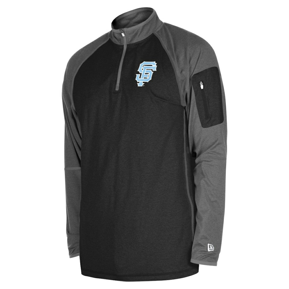 San Francisco Giants New Era Father's Day Raglan Quarter-Zip Top Sale