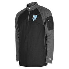 San Francisco Giants New Era Father's Day Raglan Quarter-Zip Top Sale