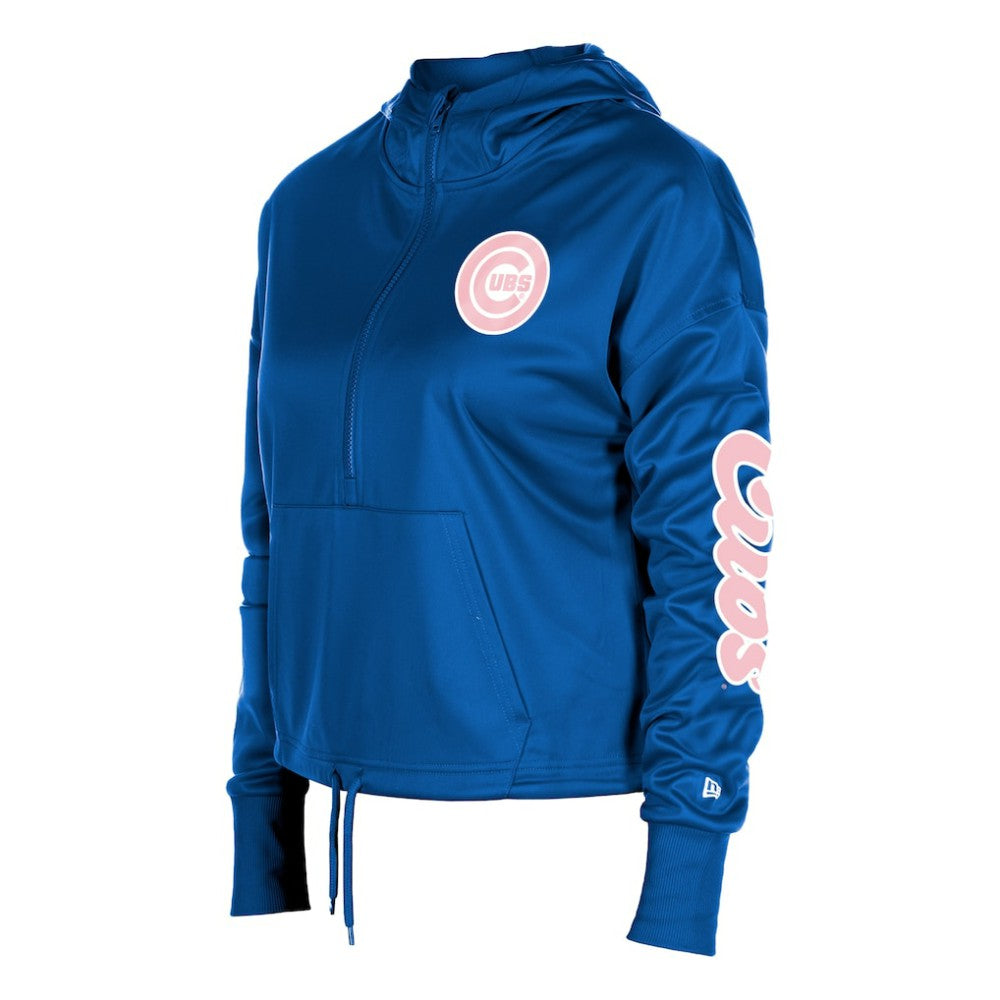 Chicago Cubs New Era Women's Half-Zip Hoodie Near Me