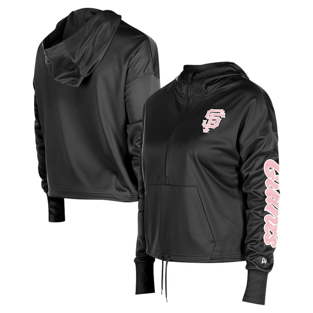 San Francisco Giants New Era Women's Half-Zip Hoodie for sale