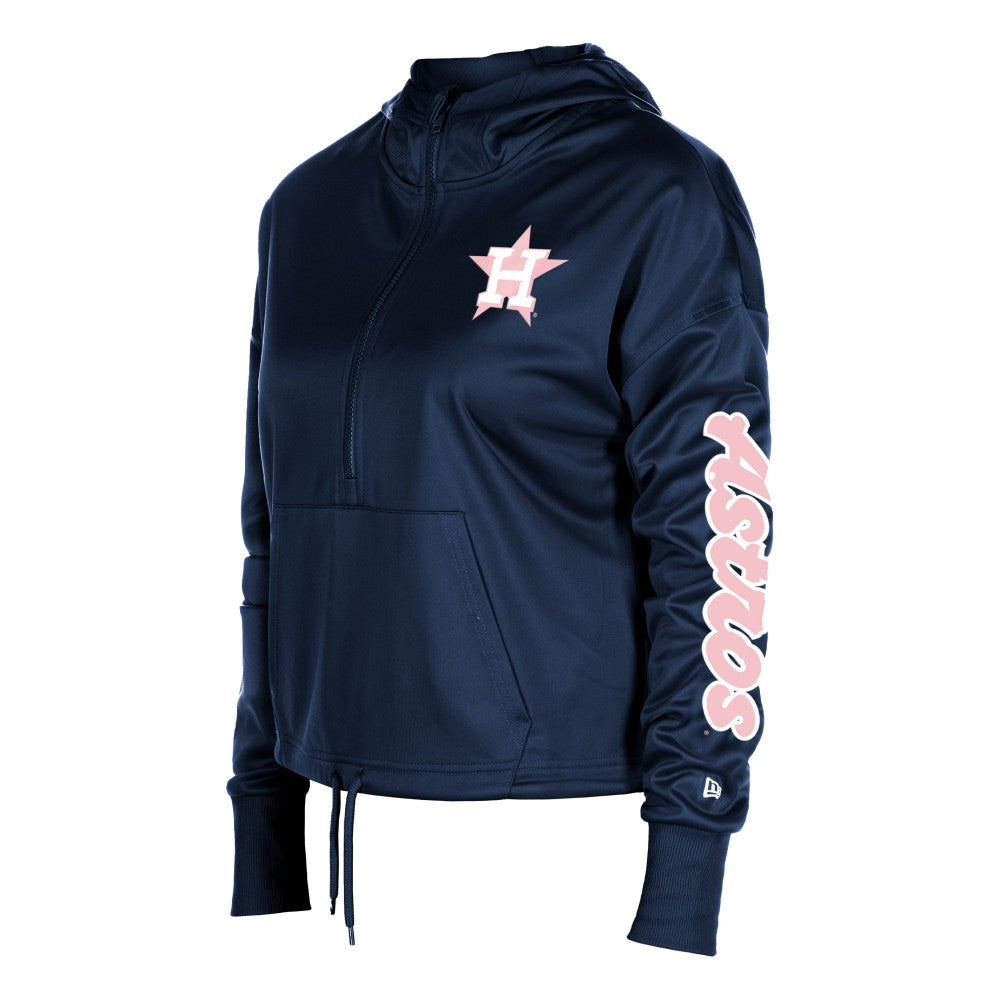 Houston Astros New Era Women's Half-Zip Hoodie Online