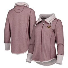 Washington Commanders Women's Sport Sun Fade Full-Zip Sweatshirt - Burgundy - Tommy Bahama