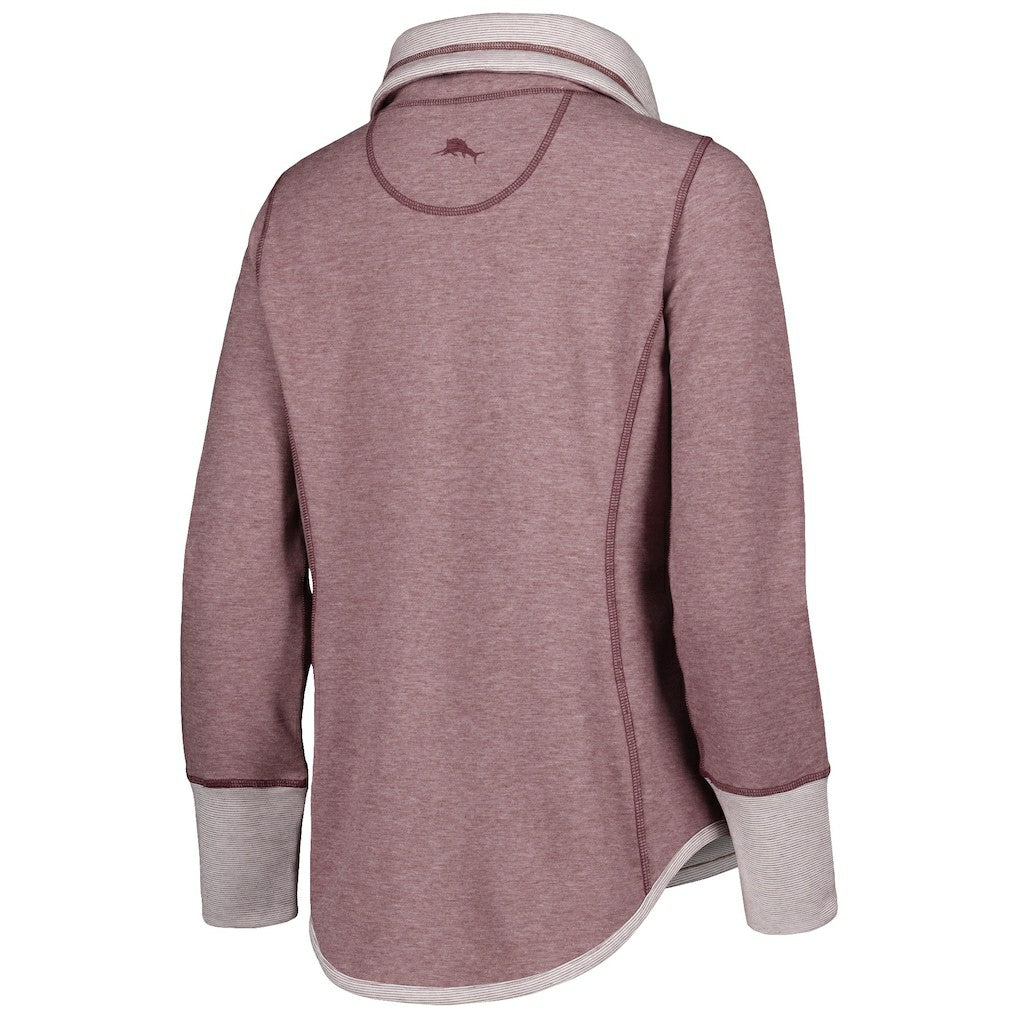 Washington Commanders Women's Sport Sun Fade Full-Zip Sweatshirt - Burgundy - Tommy Bahama