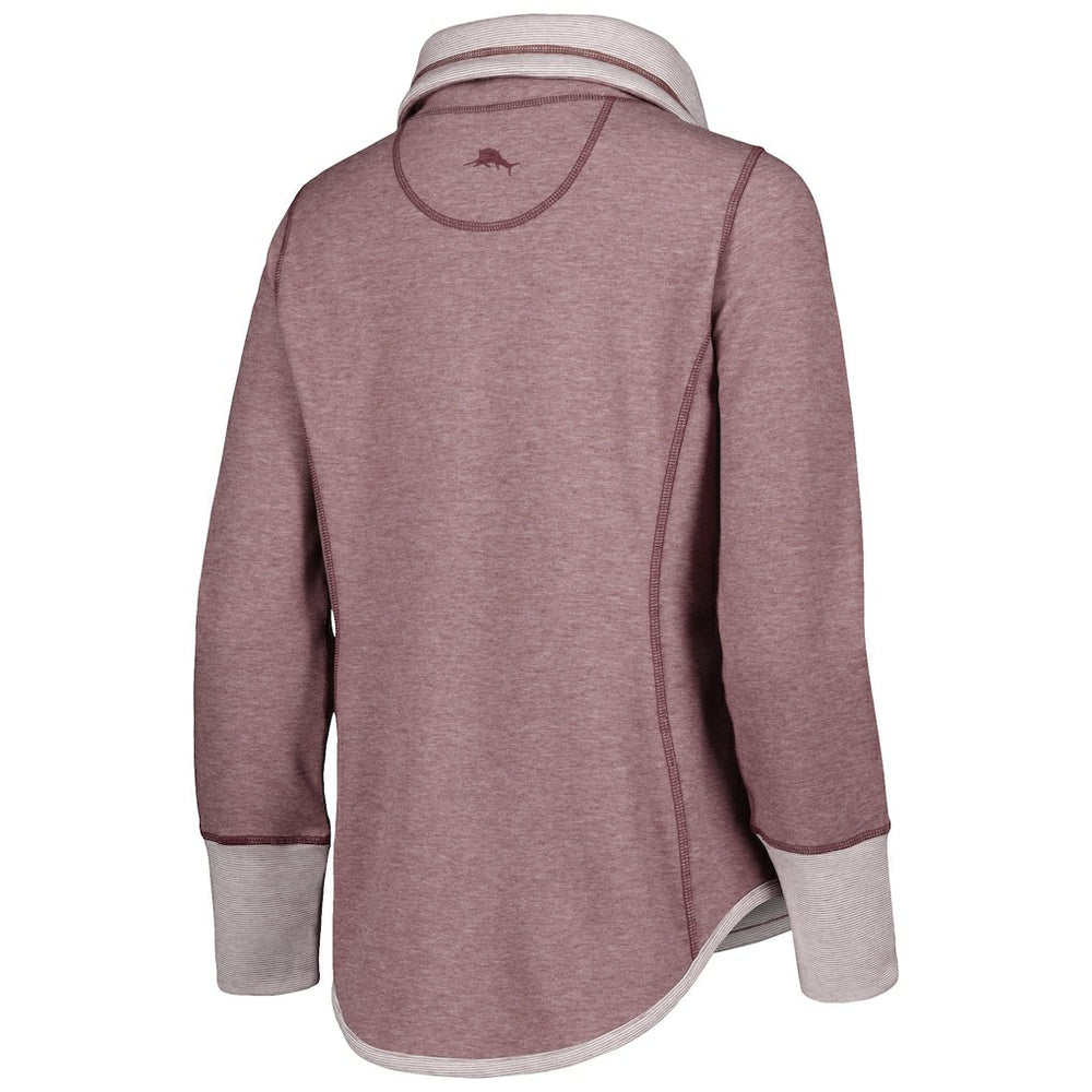 Washington Commanders Women's Sport Sun Fade Full-Zip Sweatshirt - Burgundy - Tommy Bahama