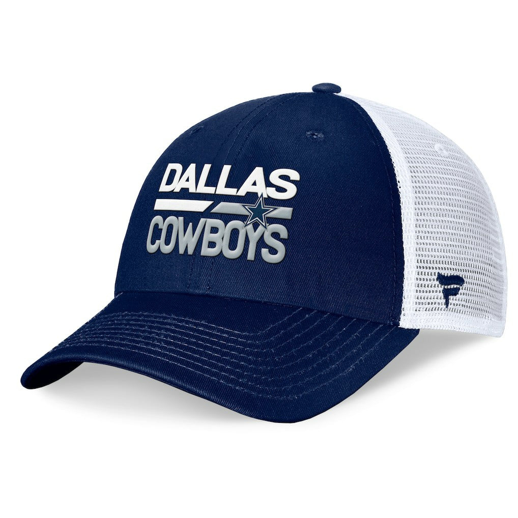 Dallas Cowboys Fundamentals Trucker Adjustable Hat - Navy/White - Fanatics