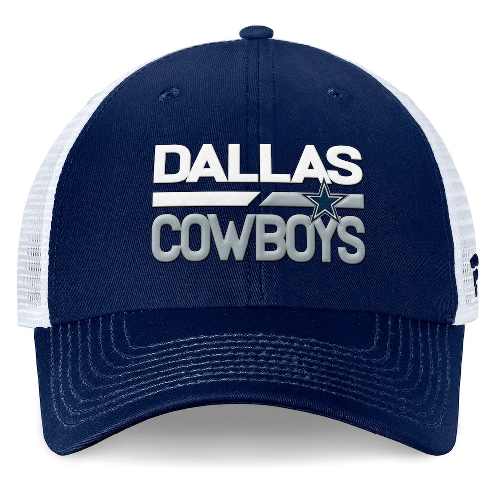 Dallas Cowboys Fundamentals Trucker Adjustable Hat - Navy/White - Fanatics