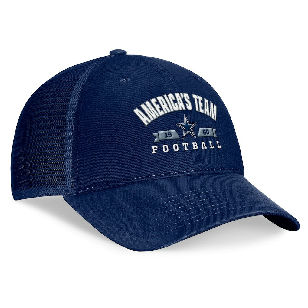 Dallas Cowboys Fundamentals Timeout Trucker Adjustable Hat - Navy - Fanatics