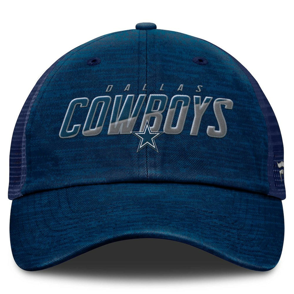 Dallas Cowboys Fundamentals Challenge Trucker Adjustable Hat - Navy - Fanatics