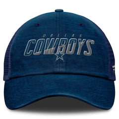 Dallas Cowboys Fundamentals Challenge Trucker Adjustable Hat - Navy - Fanatics