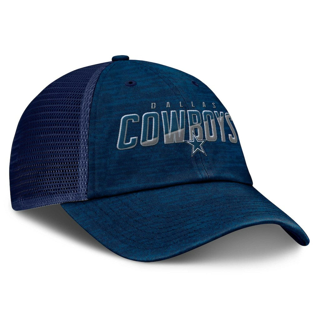 Dallas Cowboys Fundamentals Challenge Trucker Adjustable Hat - Navy - Fanatics