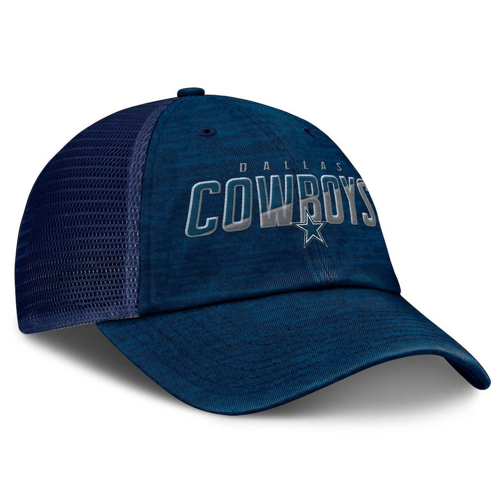 Dallas Cowboys Fundamentals Challenge Trucker Adjustable Hat - Navy - Fanatics