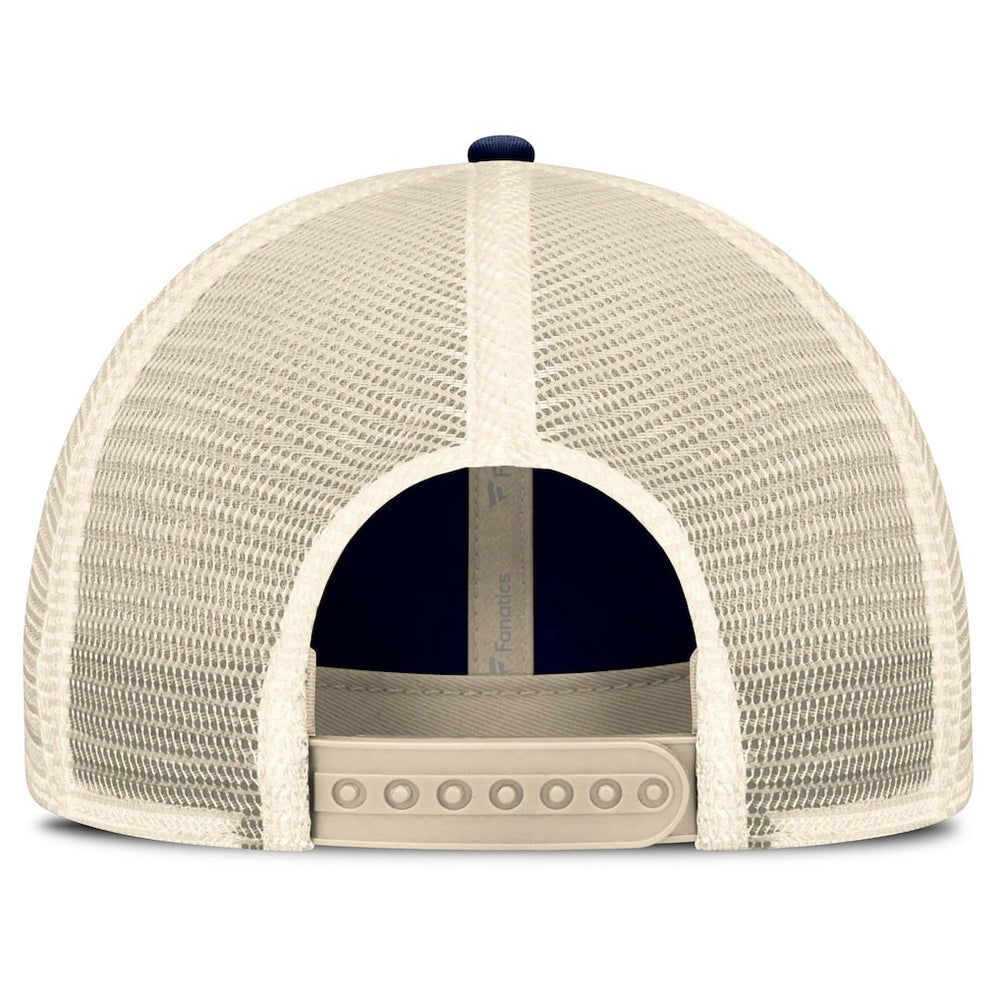 Dallas Cowboys Retro Fundamentals Stripes Trucker Adjustable Hat - Navy/Natural - Fanatics