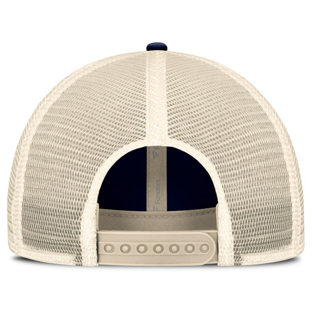 Dallas Cowboys Fundamentals Stripes Trucker Adjustable Hat - Navy/Natural - Fanatics
