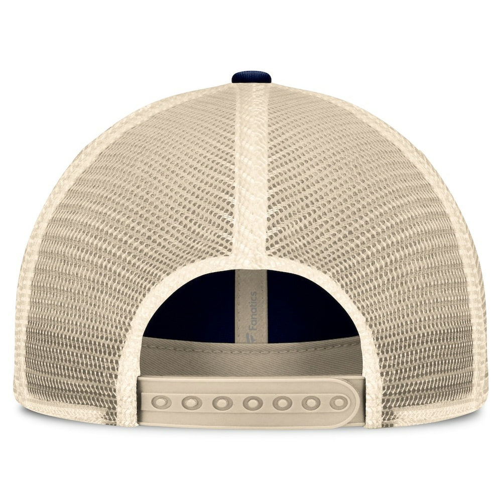 Dallas Cowboys Heritage Facemask Trucker Adjustable Hat - Navy/Natural - Fanatics