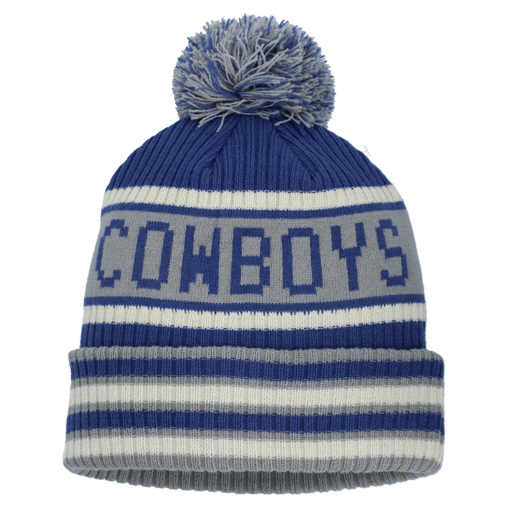 Dallas Cowboys Heritage Blindside Cuffed Knit Hat with Pom - Navy - Fanatics