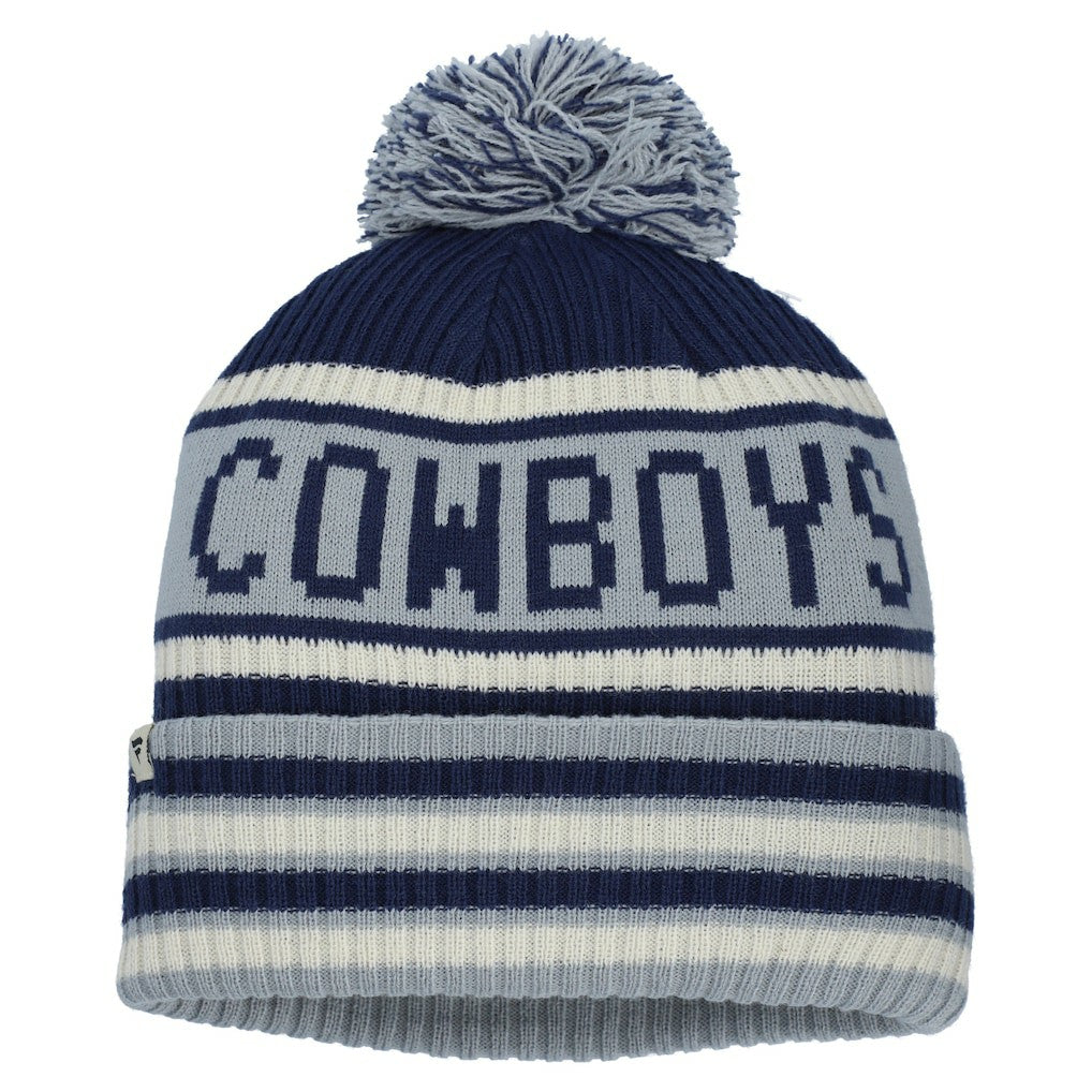 Dallas Cowboys Heritage Blindside Cuffed Knit Hat with Pom - Navy - Fanatics