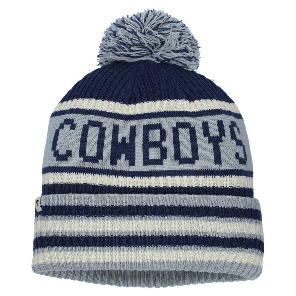 Dallas Cowboys Heritage Blindside Cuffed Knit Hat with Pom - Navy - Fanatics