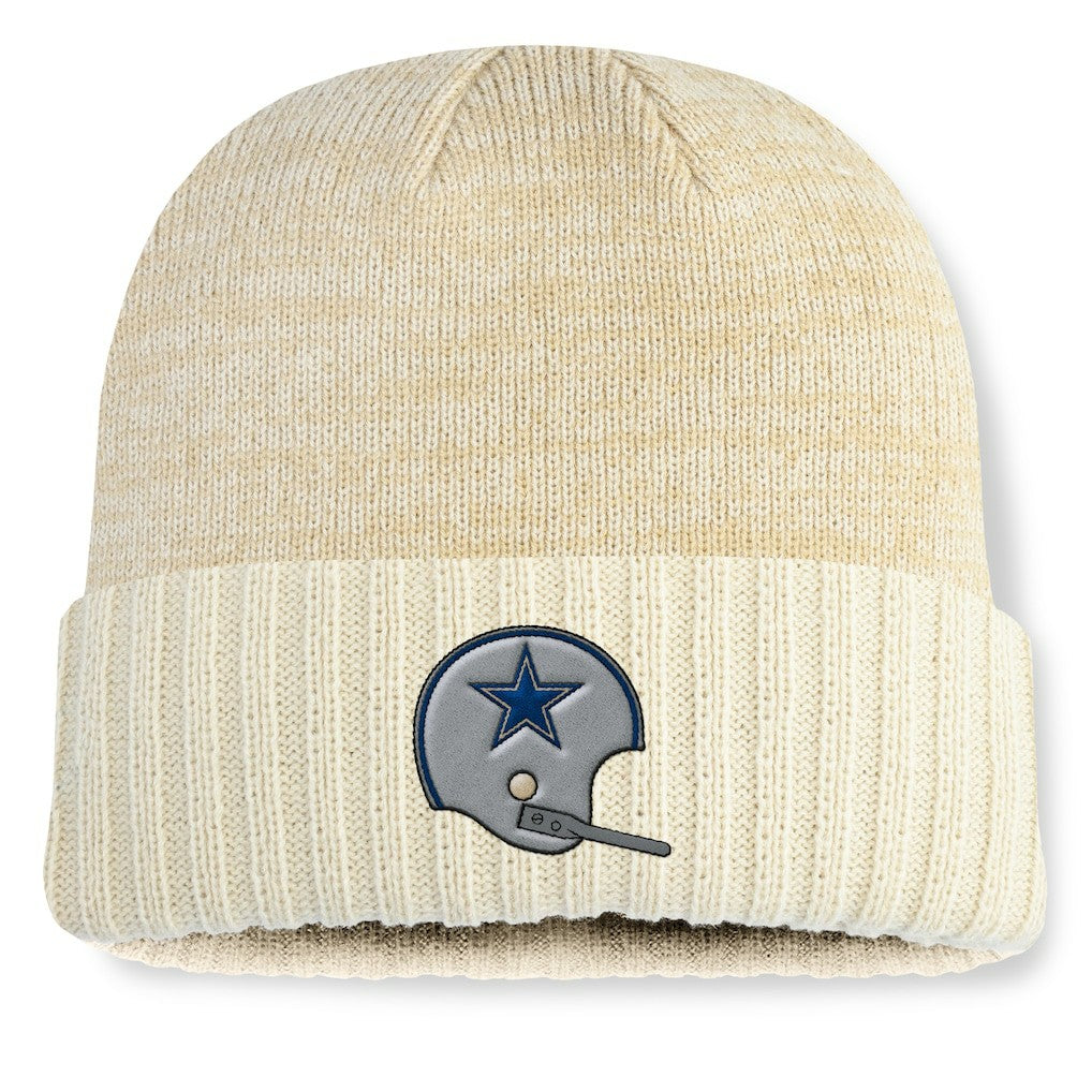 Dallas Cowboys Heritage Block Cuffed Knit Hat - Cream - Fanatics