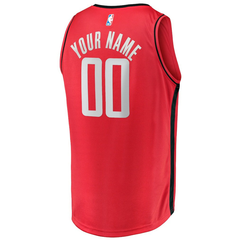 Fanatics Houston Rockets Fast Break Custom Replica Jersey Icon Edition - Red