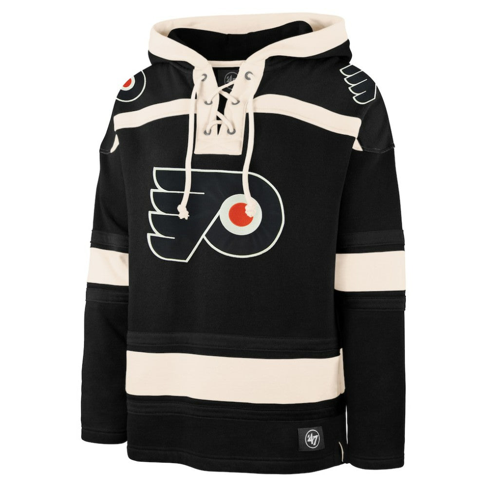 Philadelphia Flyers '47 Superior Lacer Hoodie - Black | 47 brand Lifestyle