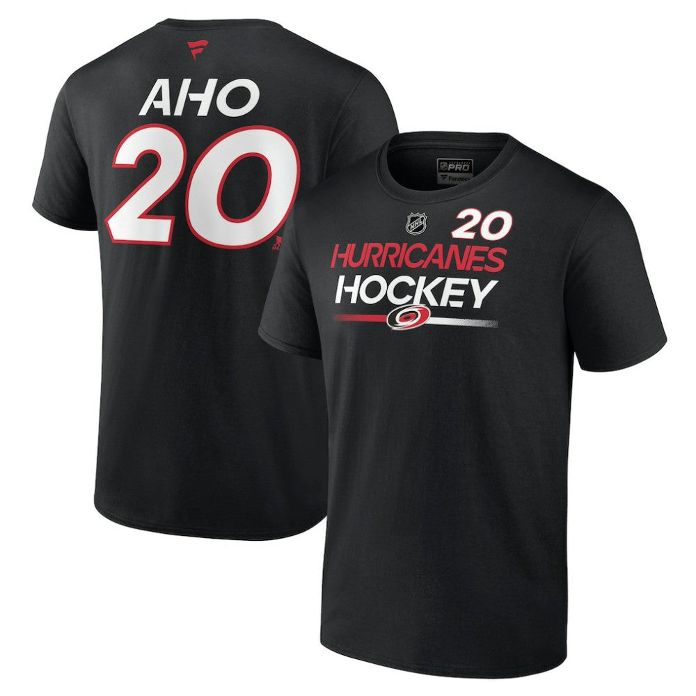 Sebastian Aho Carolina Hurricanes Fanatics  Authentic Pro Prime Name & Number T-Shirt - Black | Fanatics sale